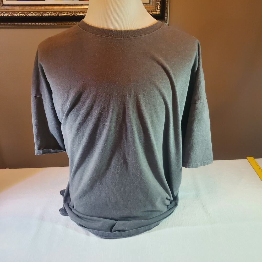 Fruit of the Loom Mens Gray Short Sleeve T-Shirt Size 4XL Crew Neck Basic Tee
